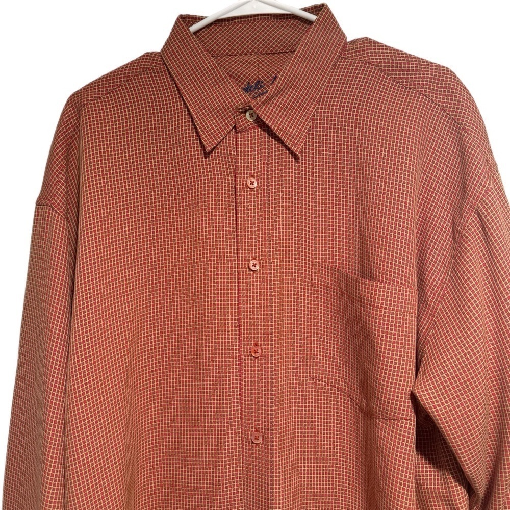 Bugatchi Orange and Yellow Button Down - image 2